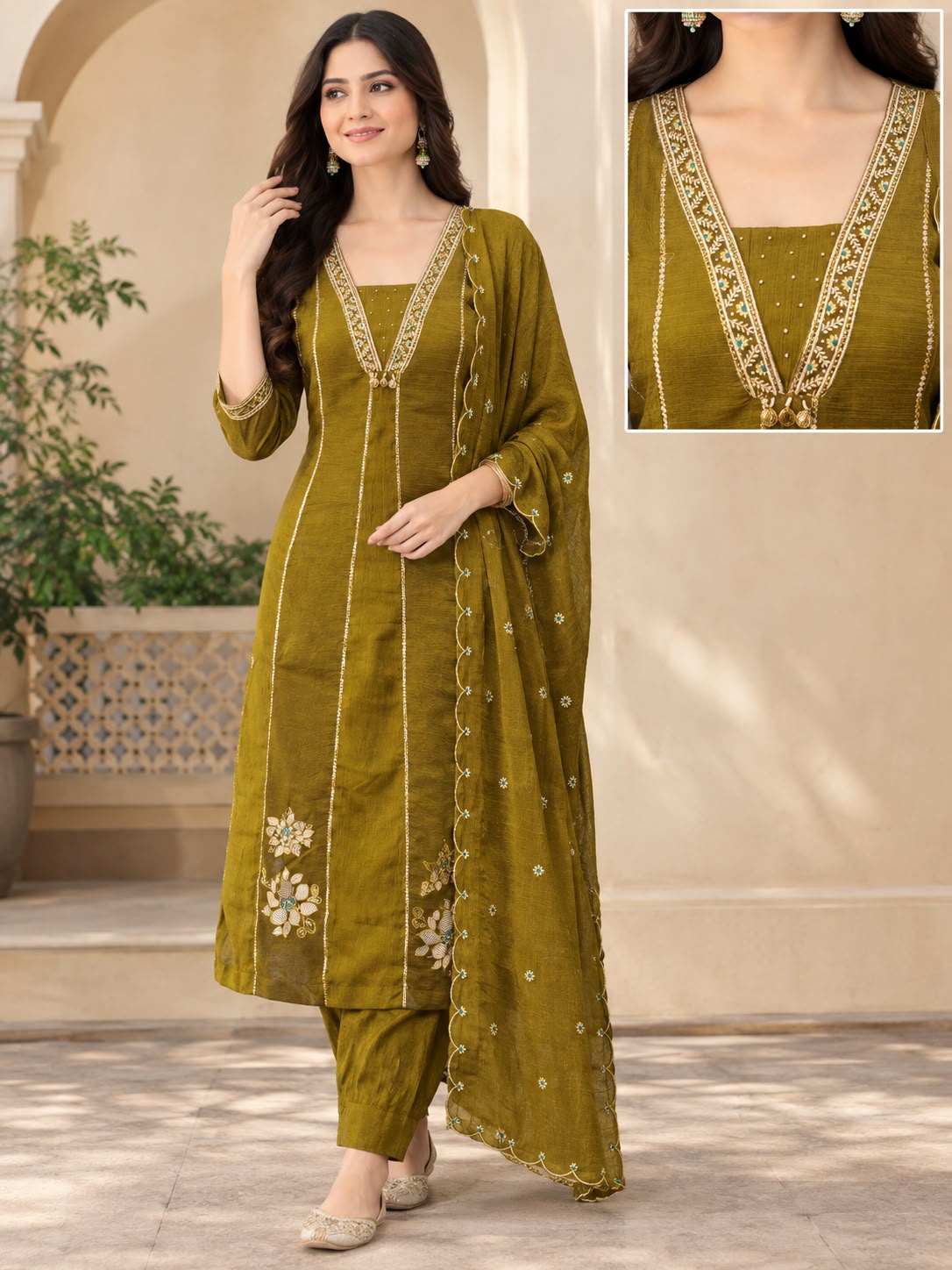 CORAL SILK THREE PIECE ROUND PLAZA PAIR WHOLESALE