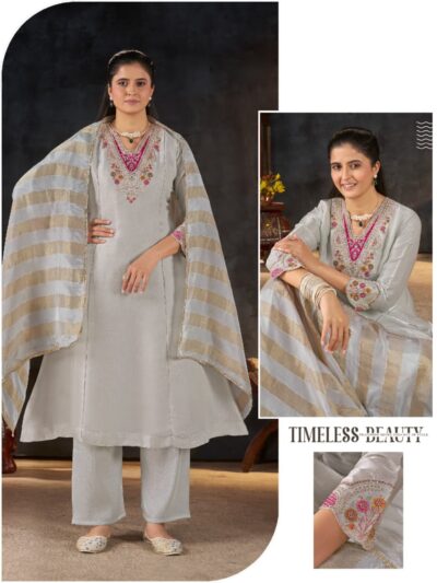 DESIGNER EMBROIDERED KHATIL WORK THREE PIECE