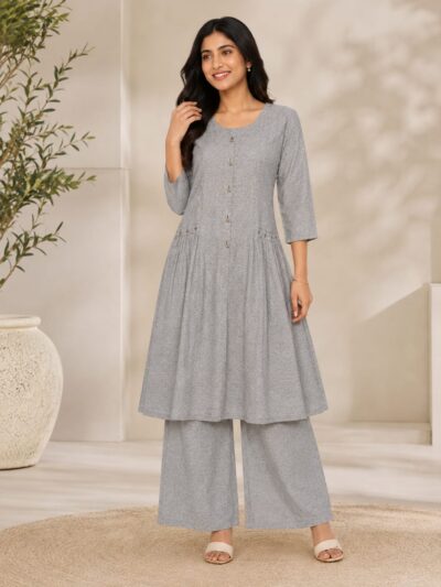 DESIGNER RAYON CO ORD SET WHOLESALER SURAT
