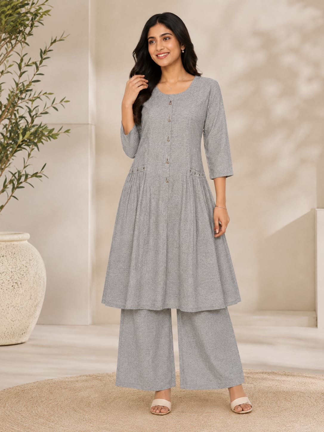 DESIGNER RAYON CO ORD SET WHOLESALER SURAT