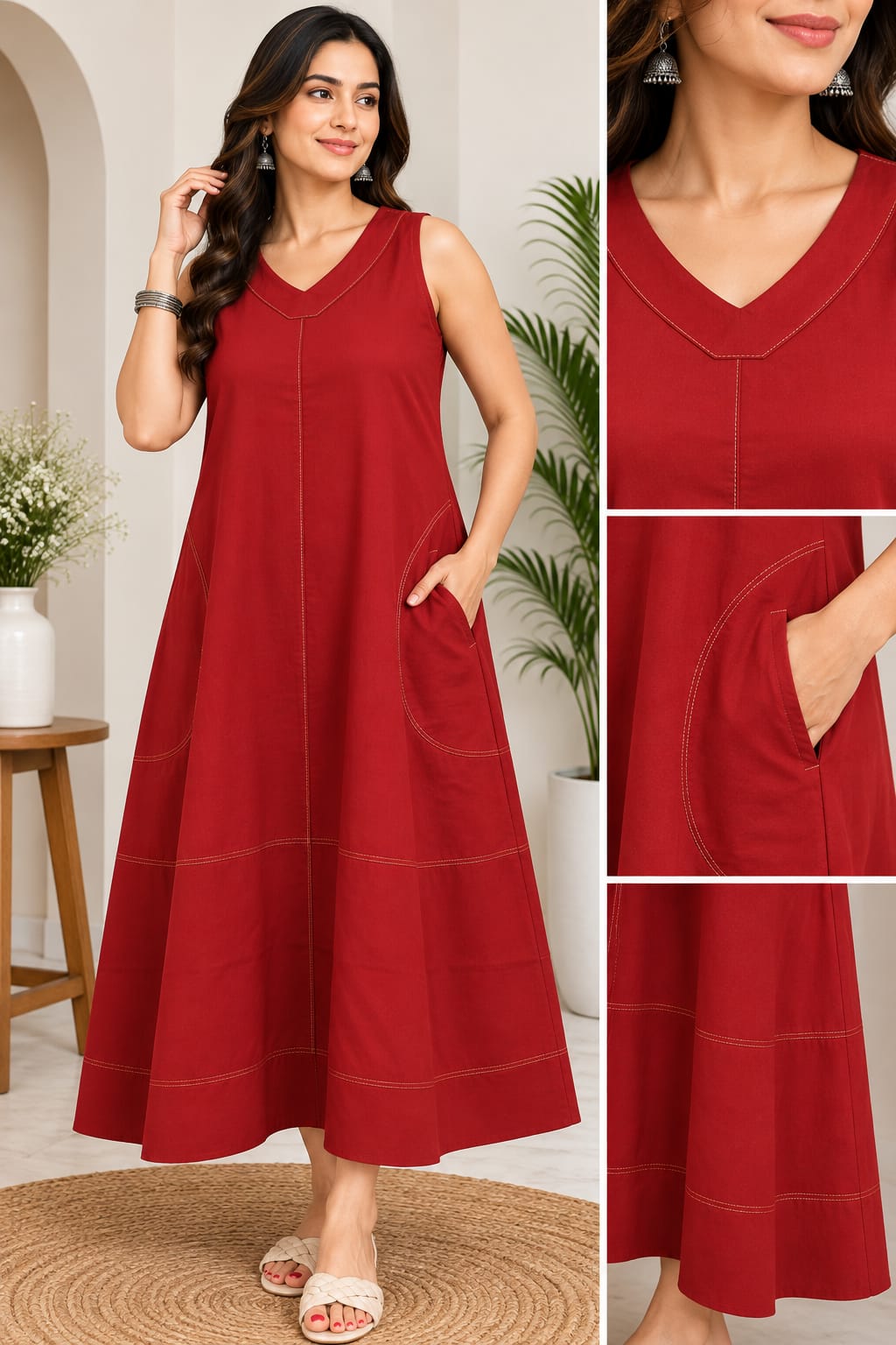 FANCY COTTON LONG GOWN COMBO IN WHOLESALE