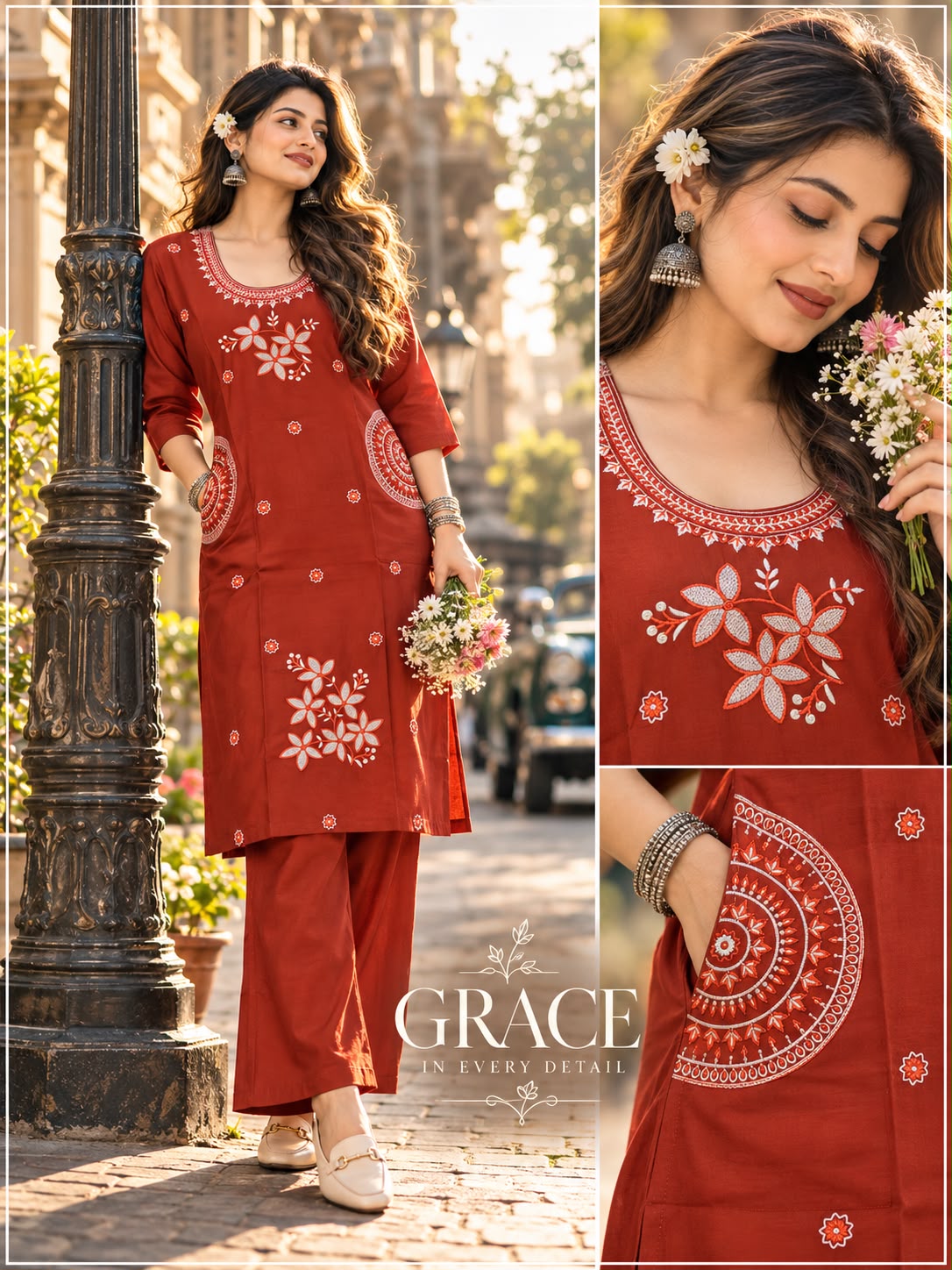 FANCY RAYON CO ORD SET COMBO IN WHOLESALE