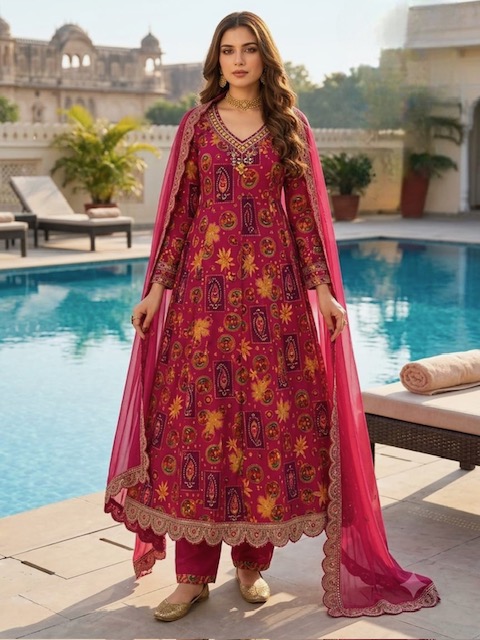 FF PURE GERMAN LONG GOWN STYLE KURTI WHOLESALER