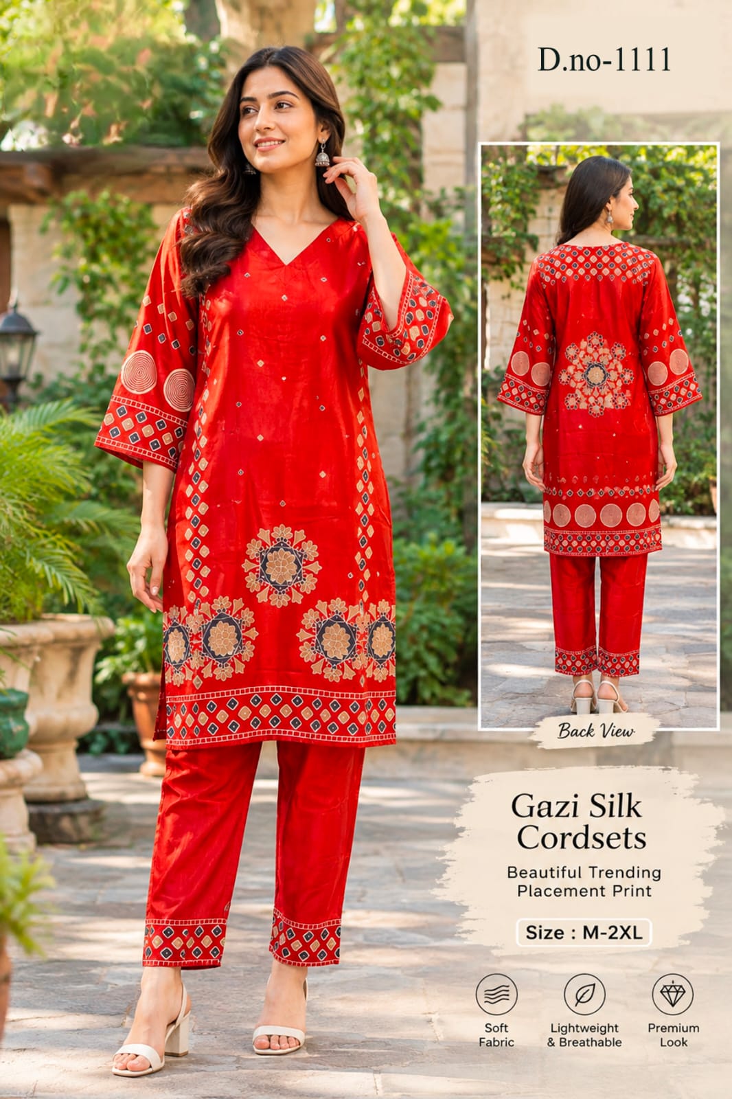 GAZI SILK TRANDING CO ORD SET WHOLESALE BY VMR