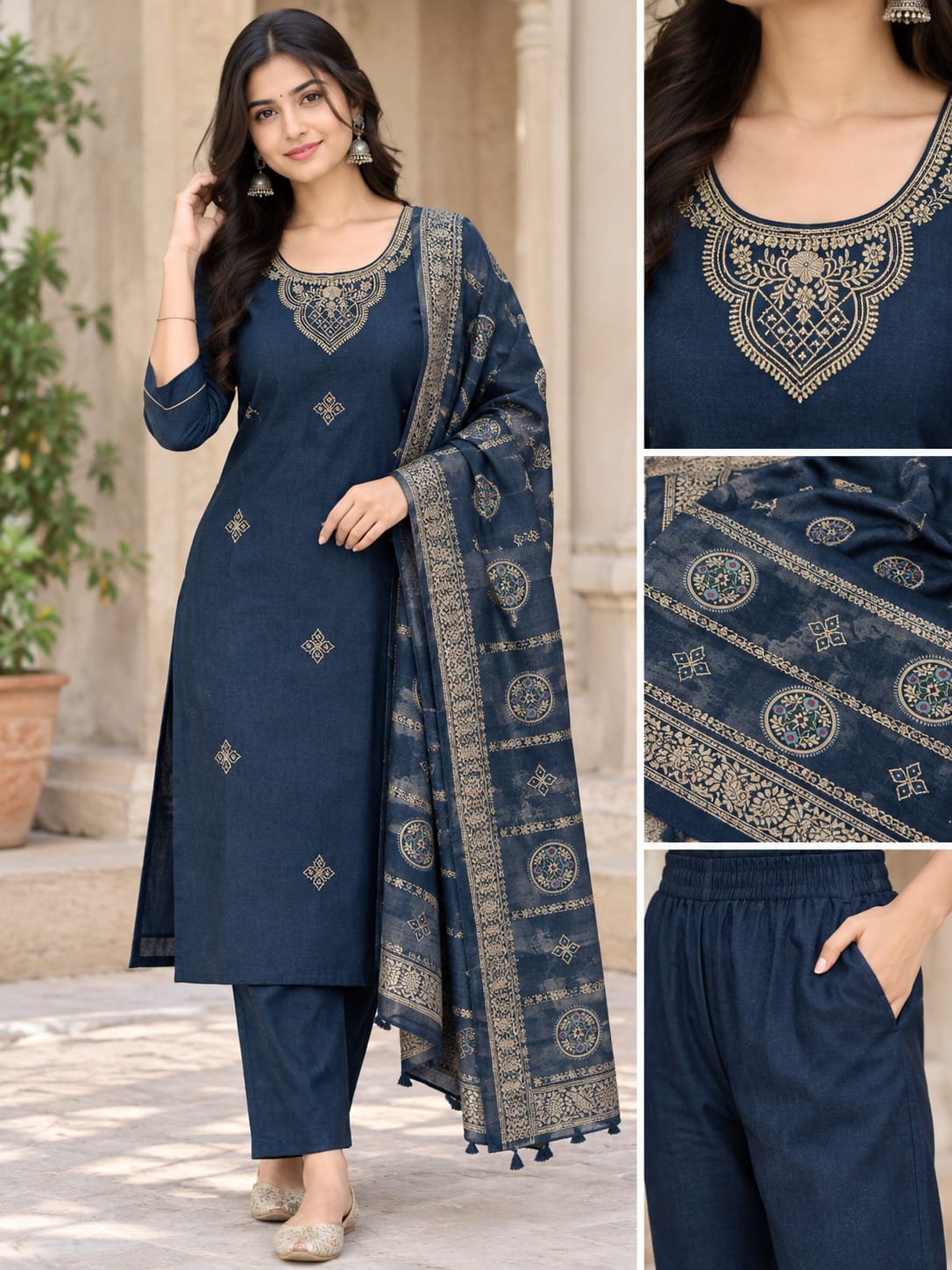 GJ VISCOSE VERTICAN FANCY THREE PIECE WHOLESALE