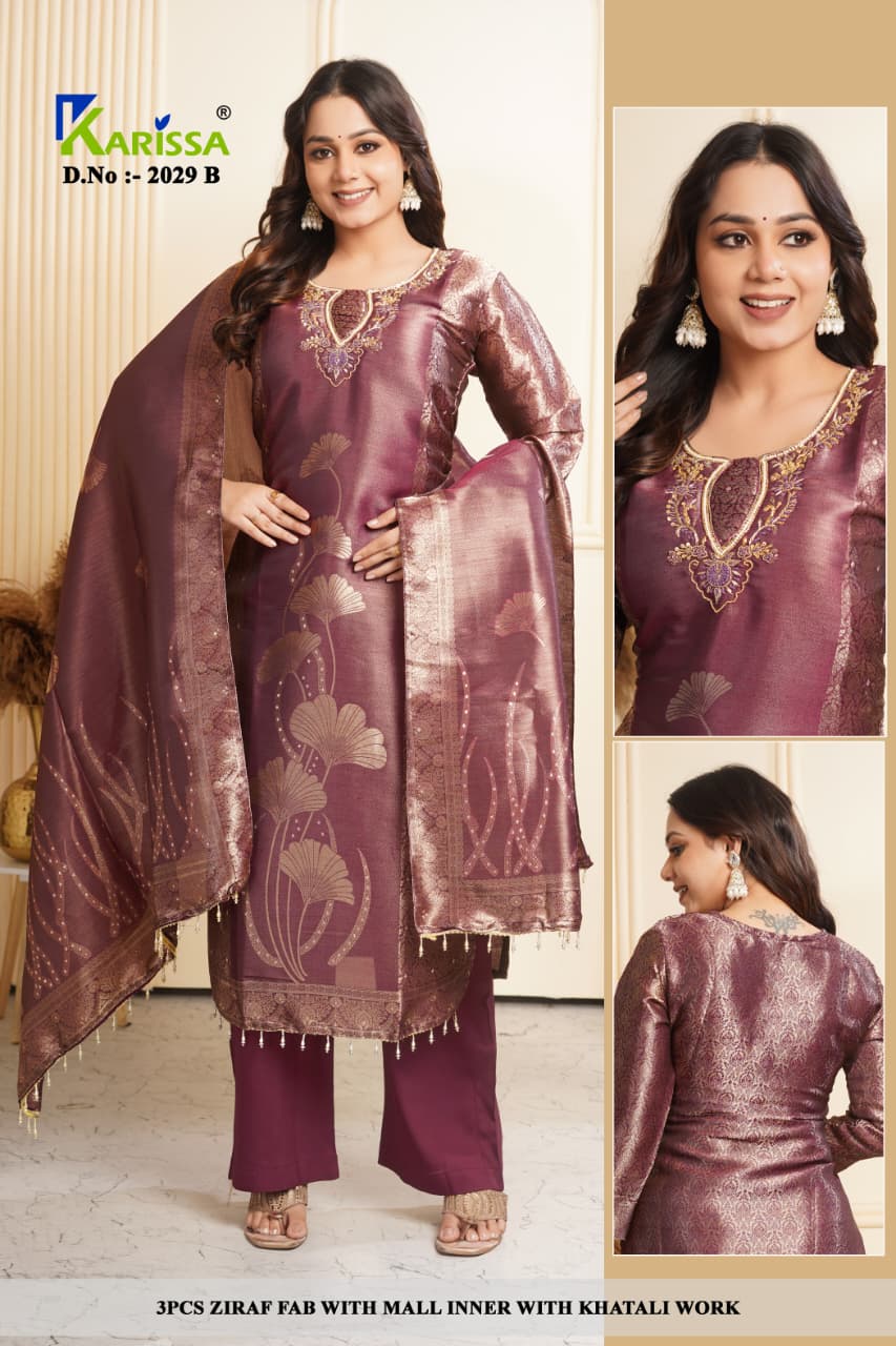 KARISSA 2029-2030 ZIRZF READYMADE SALWAR WHOLESALE