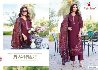 LADIES FLAVOUR 3457 & 3458 COTTON KURTI SET