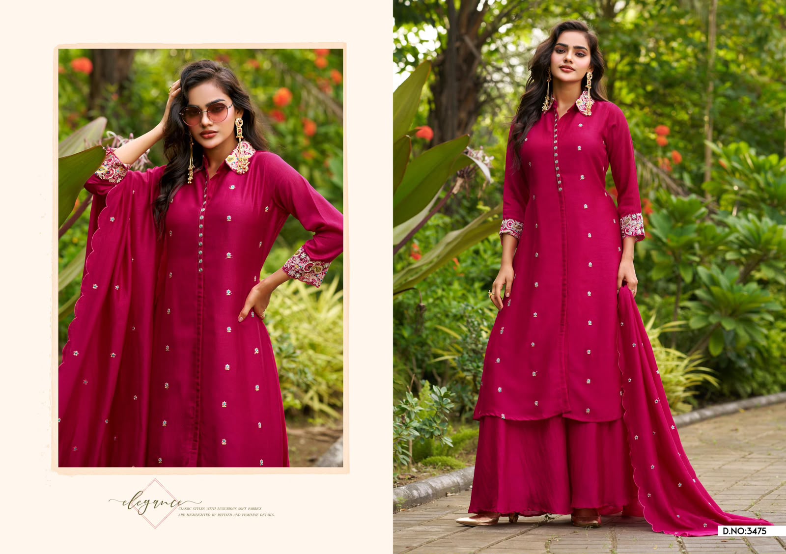 LADIES FLAVOUR 3474 & 3475 FANCY KURTI SET
