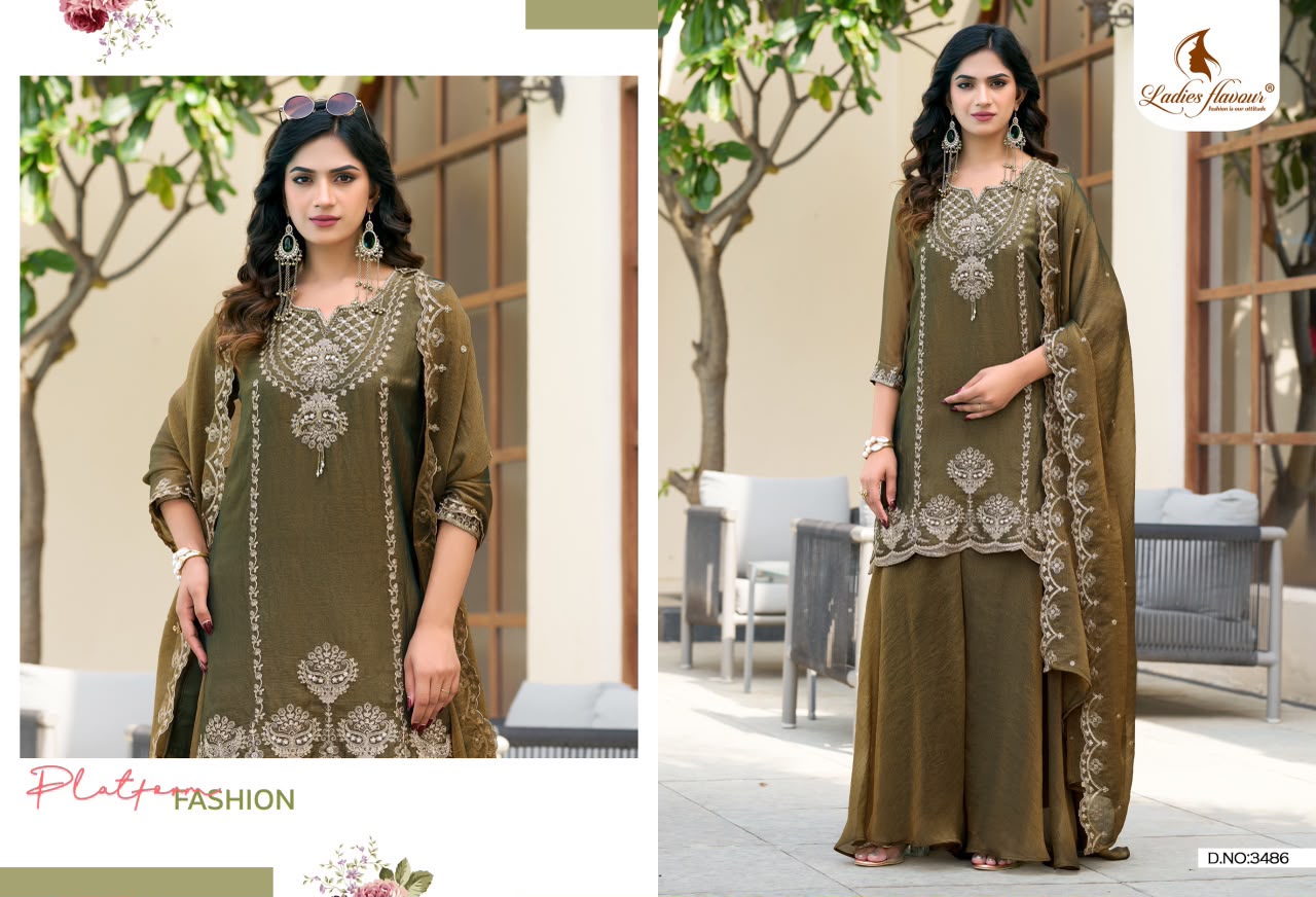 LADIES FLAVOUR 3485 & 3486 READYMADE SALWAR