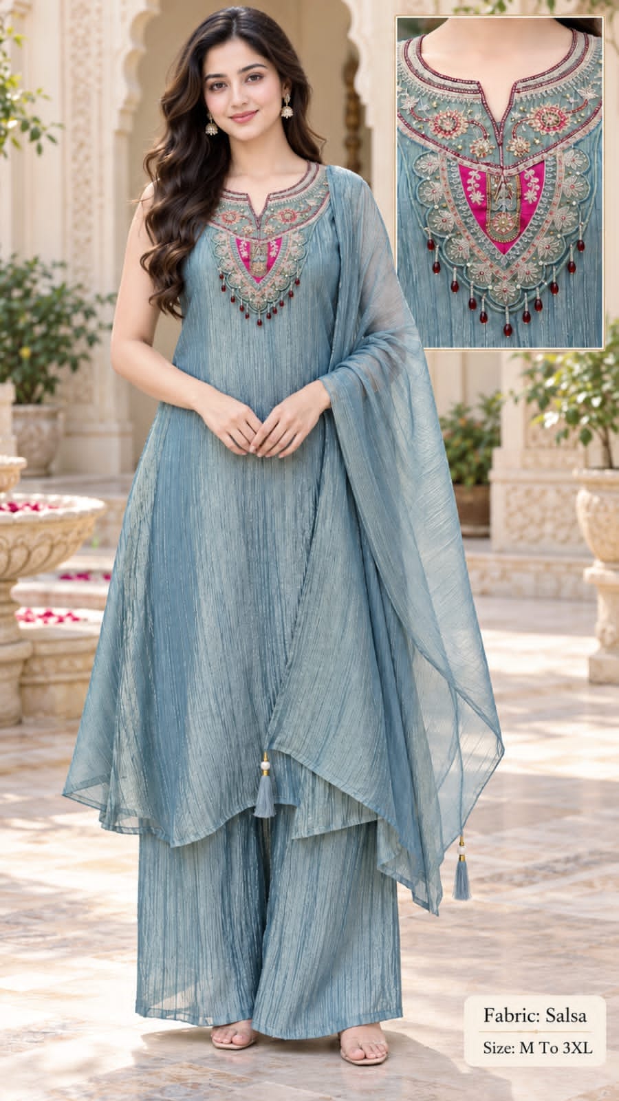 LATEST SALSA FABRIC THREE PIECE PLAZA SET WHOLESALE