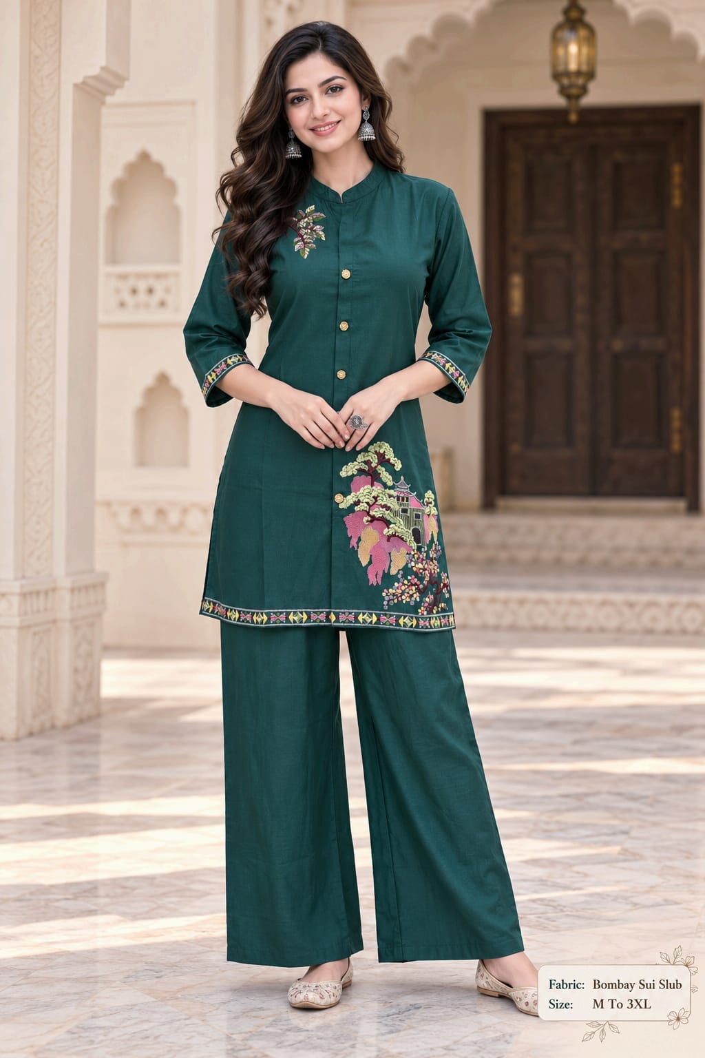 LATEST SUI SLUB FANCY CO ORD SET WHOLESALER