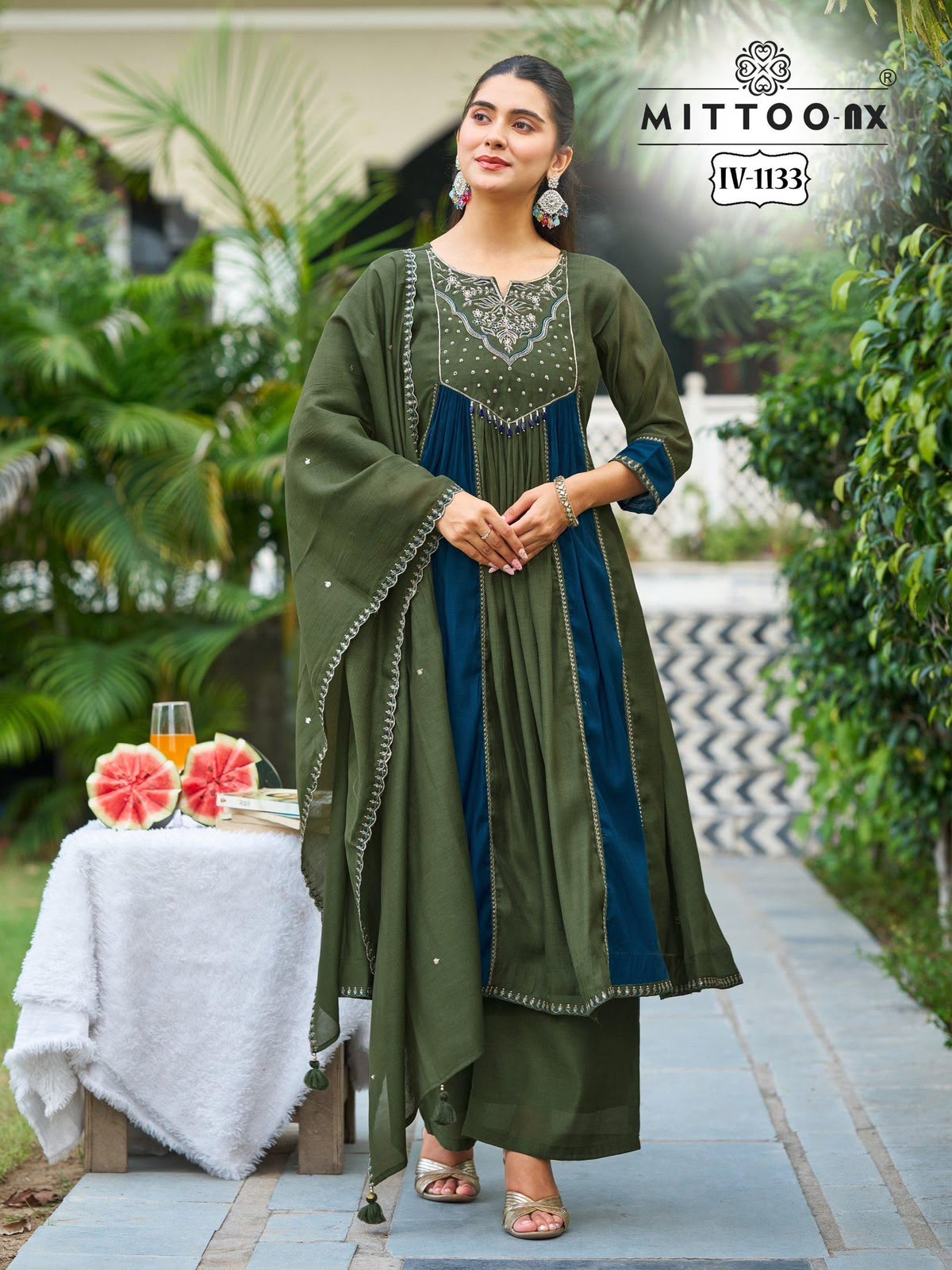 MITTOO NX IV 1133-1134 HANDWORK KURTI WHOLESALE
