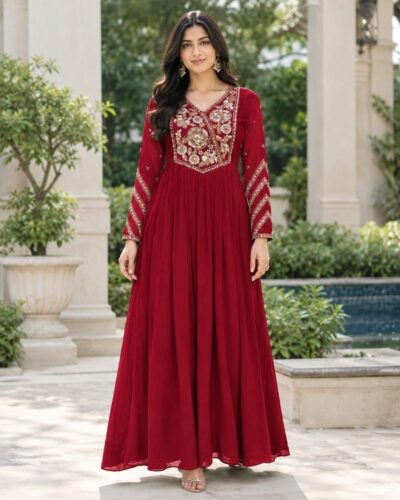 MOHILYA 1024 KOYO CHIFFON LONG GOWN WHOLESALER