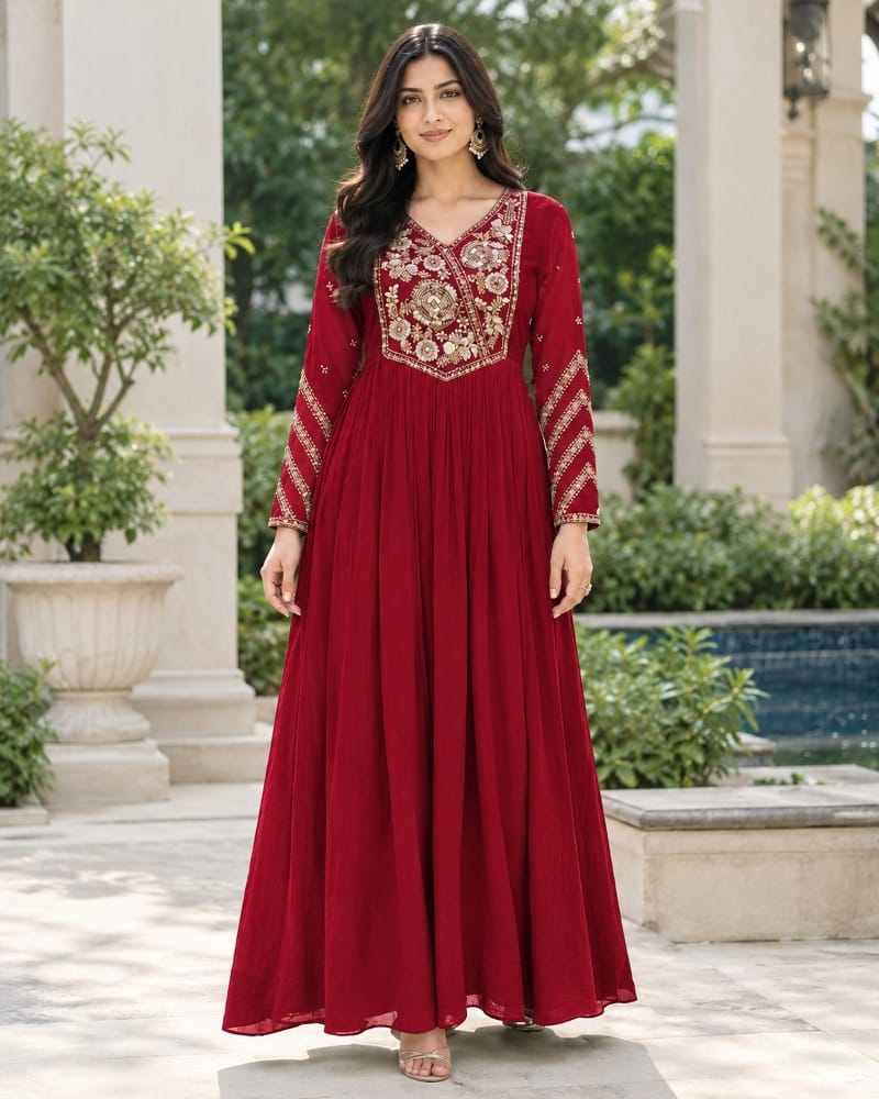 MOHILYA 1024 KOYO CHIFFON LONG GOWN WHOLESALER