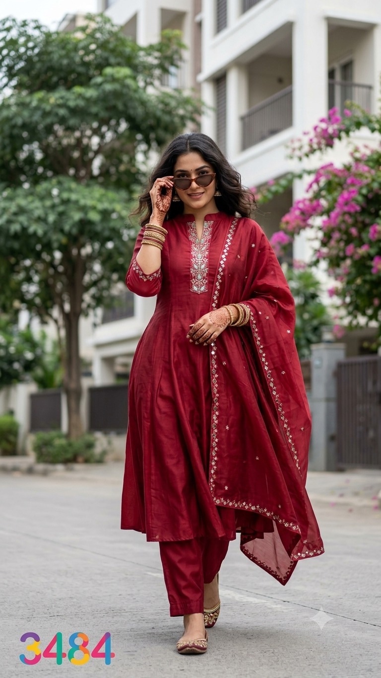 MULL CHANDERI THREE PIECE COLLECTION FOR NAVRATRI