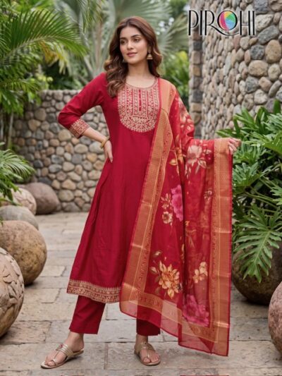 PIROHI ANARKALI VISCOSE VERTICAN DIGITAL PRINTED GOWN
