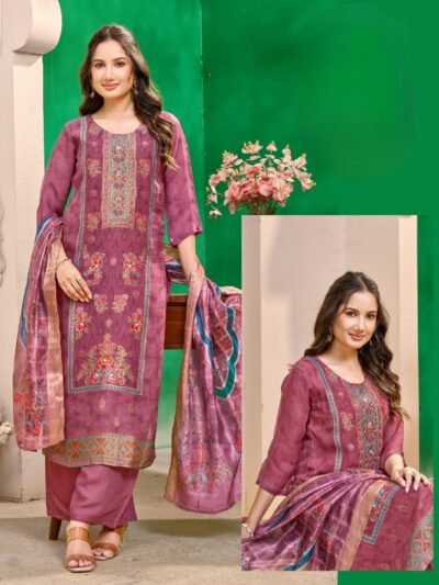 PURE TISSUE VISCOSE SILK READYMADE KURTI WHOLESALE