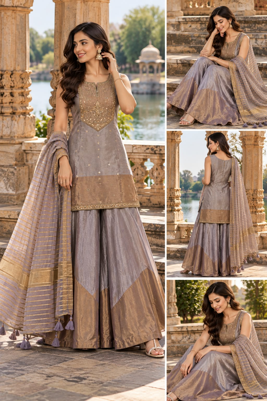 PURE VISCOSE TISSUE THREE PIECE SET WHOLESALE