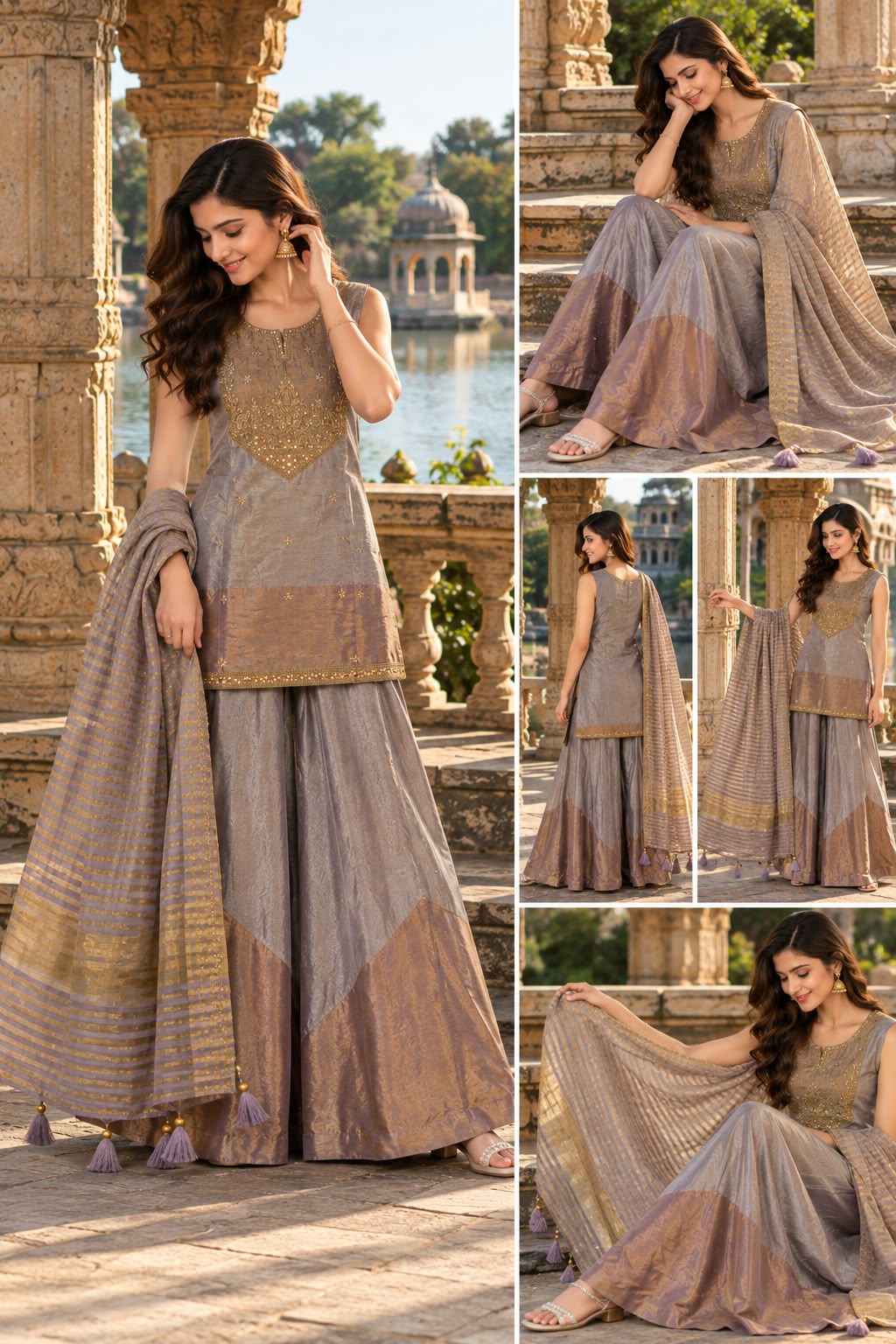 PURE VISCOSE TISSUE THREE PIECE SET WHOLESALE