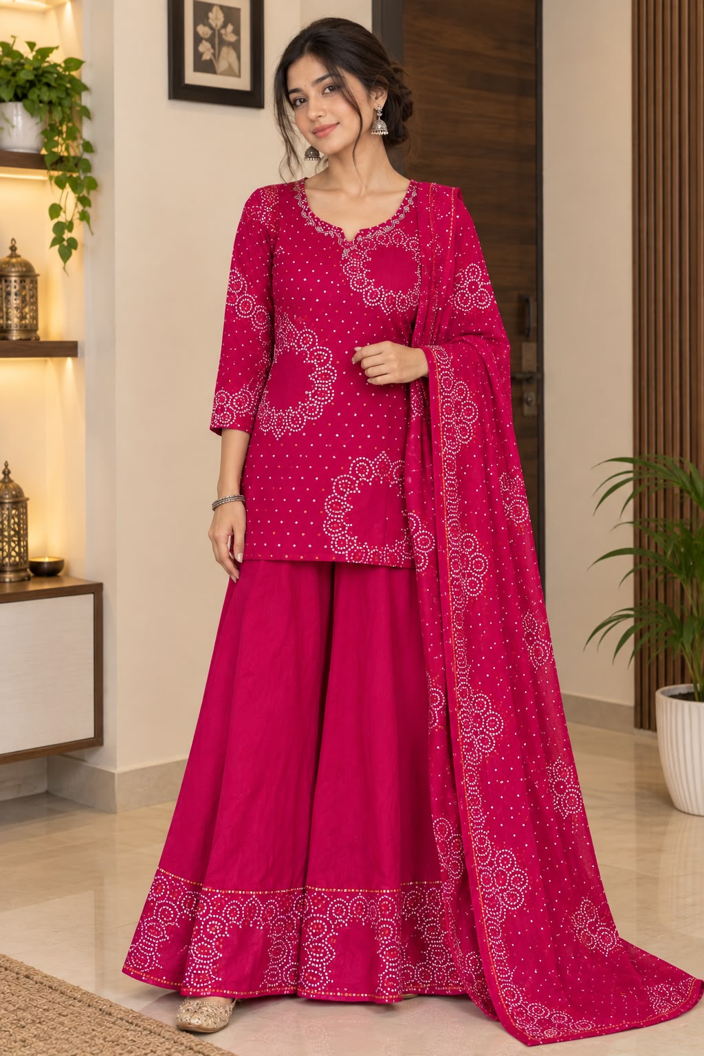 SF COTTON PRINTED THREE PIECE SET WHOLESALER