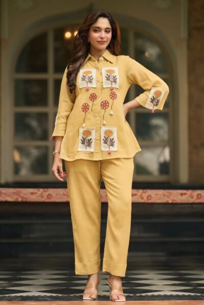 SF FANCY DESIGNER CO ORD SET IN WHOLESALE PRICE