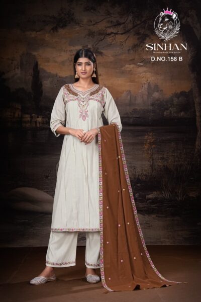 SINHAN 158 FANCY HANDWORK THREE PIECE SET WHOLESALE